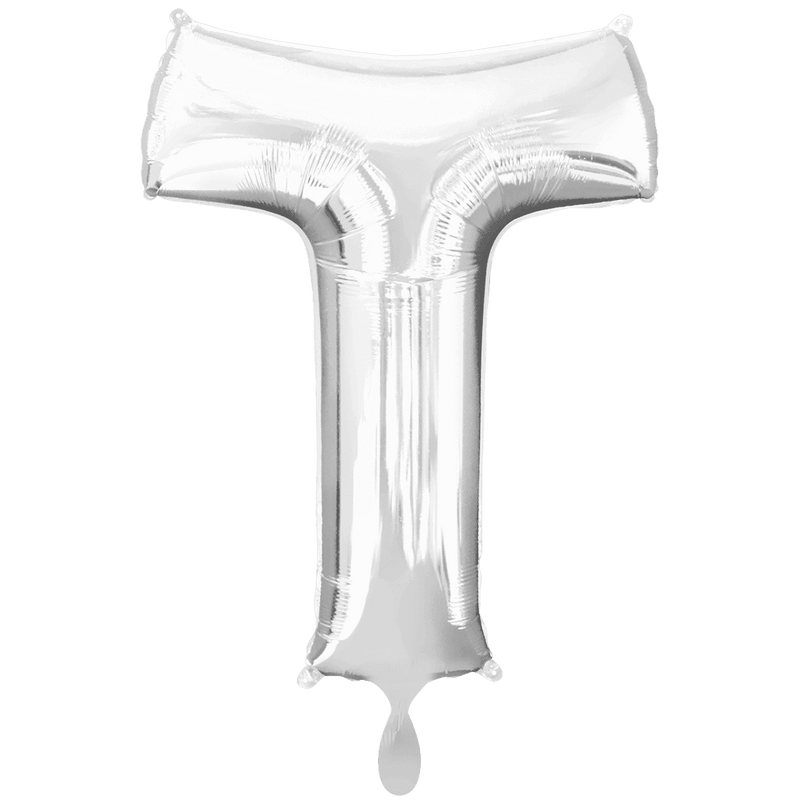 Buchstabe T XXL - Silber | Boutique Ballooons