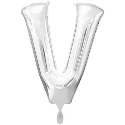 Buchstabe V XXL - Silber | Boutique Ballooons