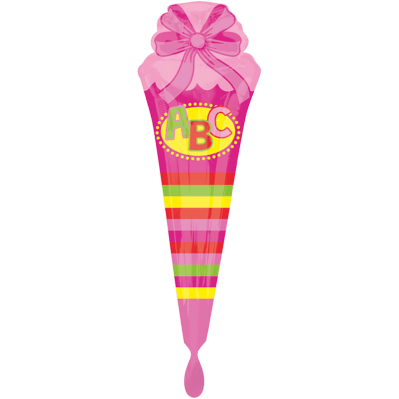 ABC Schultüte Pink XXL
