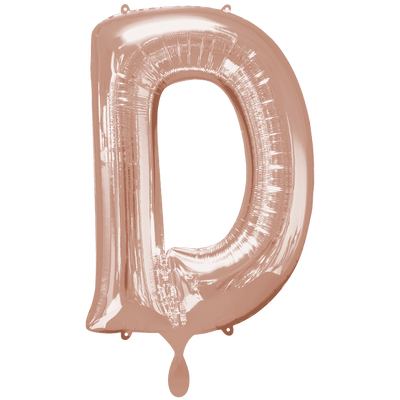 Buchstabe D XXL - Rosegold | Boutique Ballooons