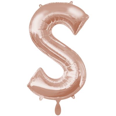 Buchstabe S XXL - Rosegold | Boutique Ballooons