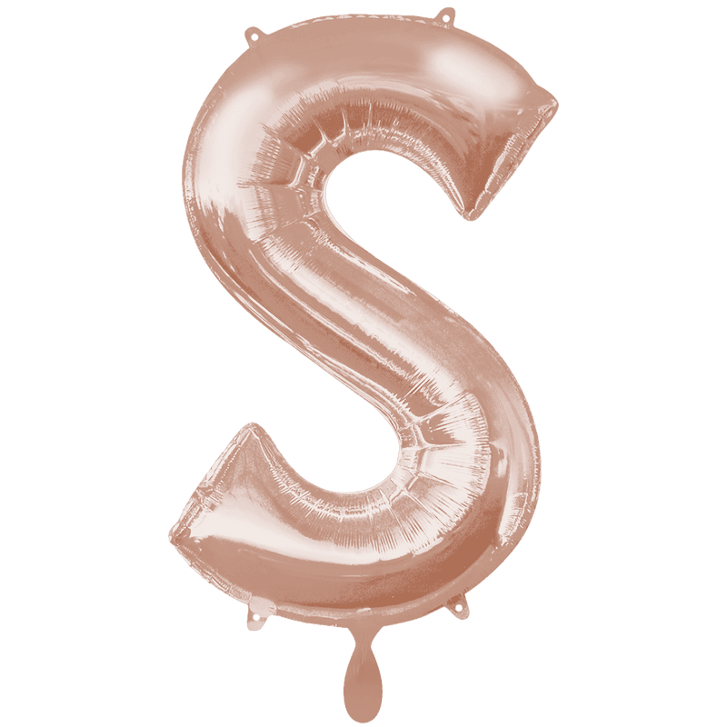 Buchstabe S XXL - Rosegold | Boutique Ballooons