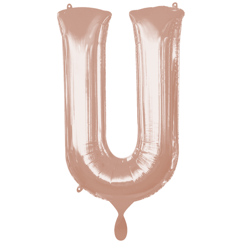 Buchstabe U XXL - Rosegold