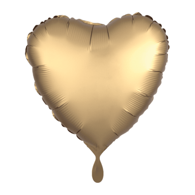 Herzballon - Silk Lustre - Gold | Boutique Ballooons