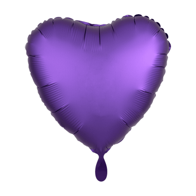 Herzballon - Silk Lustre - Lila | Boutique Ballooons