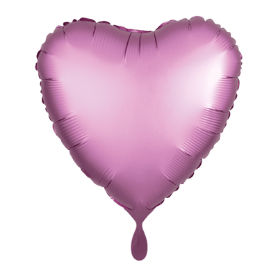 Herzballon - Silk Lustre - Flamingo | Boutique Ballooons