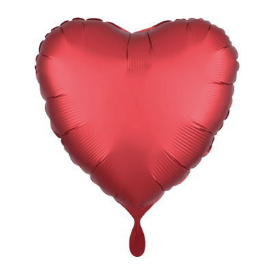 Herzballon - Silk Lustre - Rot | Boutique Ballooons