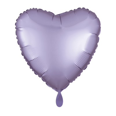 Herzballon - Silk Lustre - Pastel Lila | Boutique Ballooons