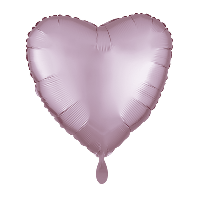 Herzballon - Silk Lustre - Pastel Rosa | Boutique Ballooons