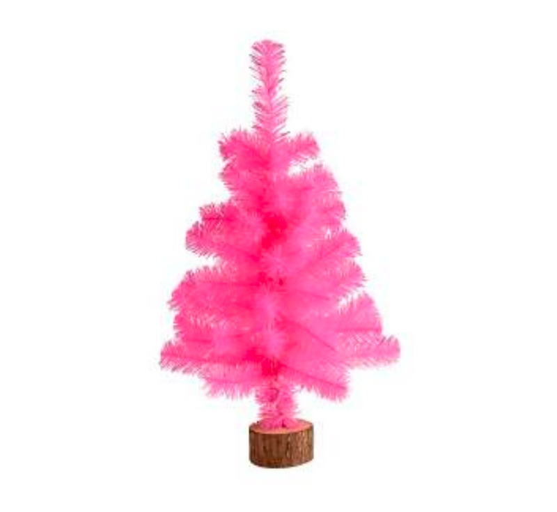 Tinsel, Dekobaum, H60cm, pink
