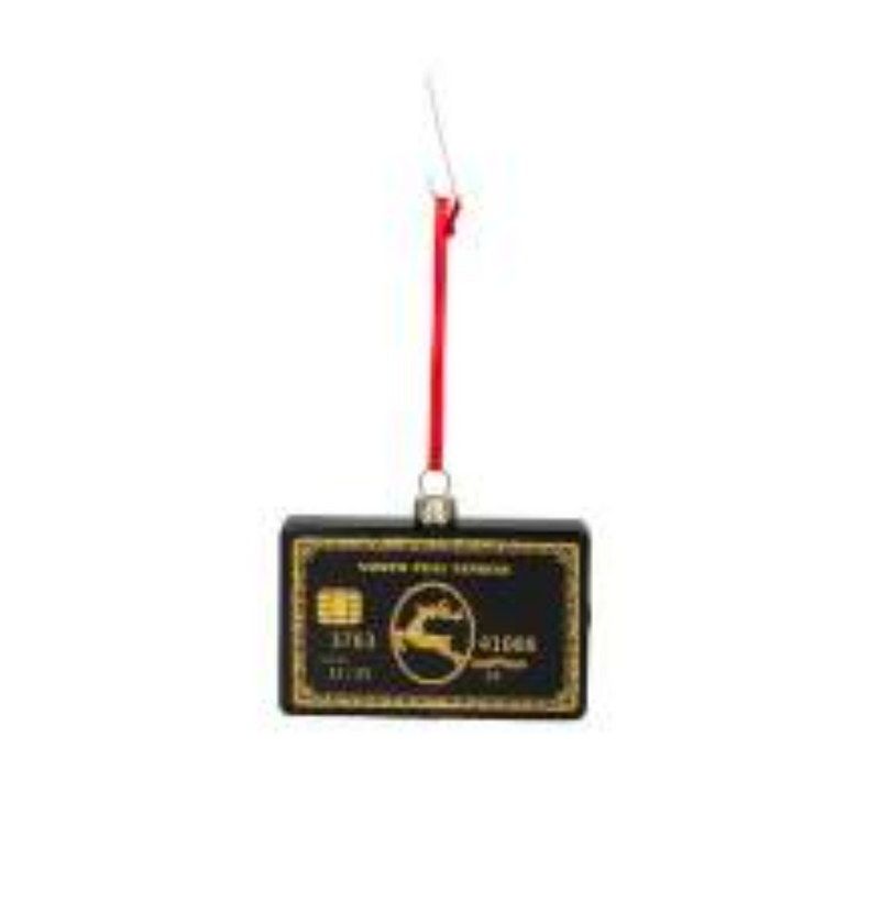 Hänger Kreditkarte, schwarz