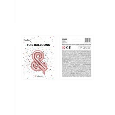 Buchstabenballon & XS - Rosegold
