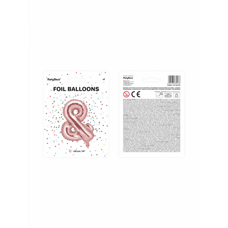 Buchstabenballon & XS - Rosegold