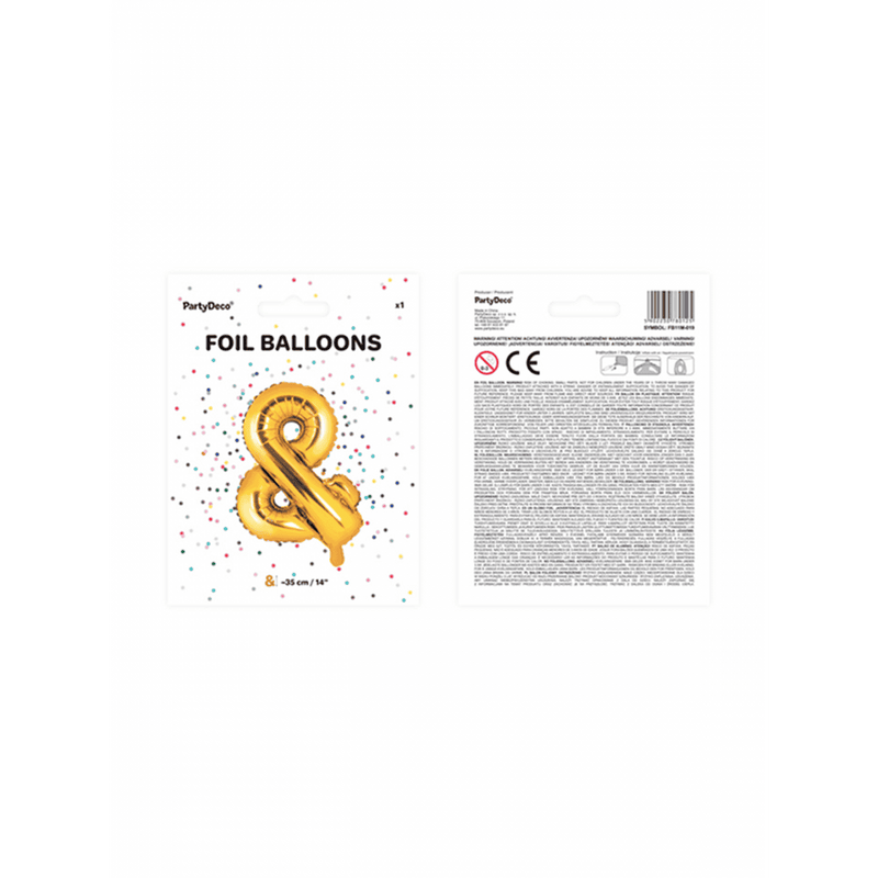 Buchstabenballon & XS - Gold