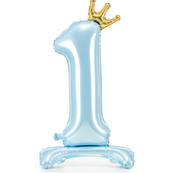 Ballon mit Standfuß XL - Zahl 1 - Prince
