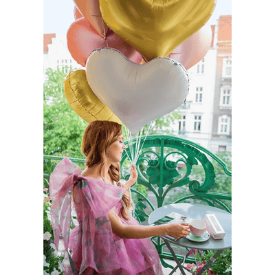 Herzballon XL - Weiß | Boutique Ballooons