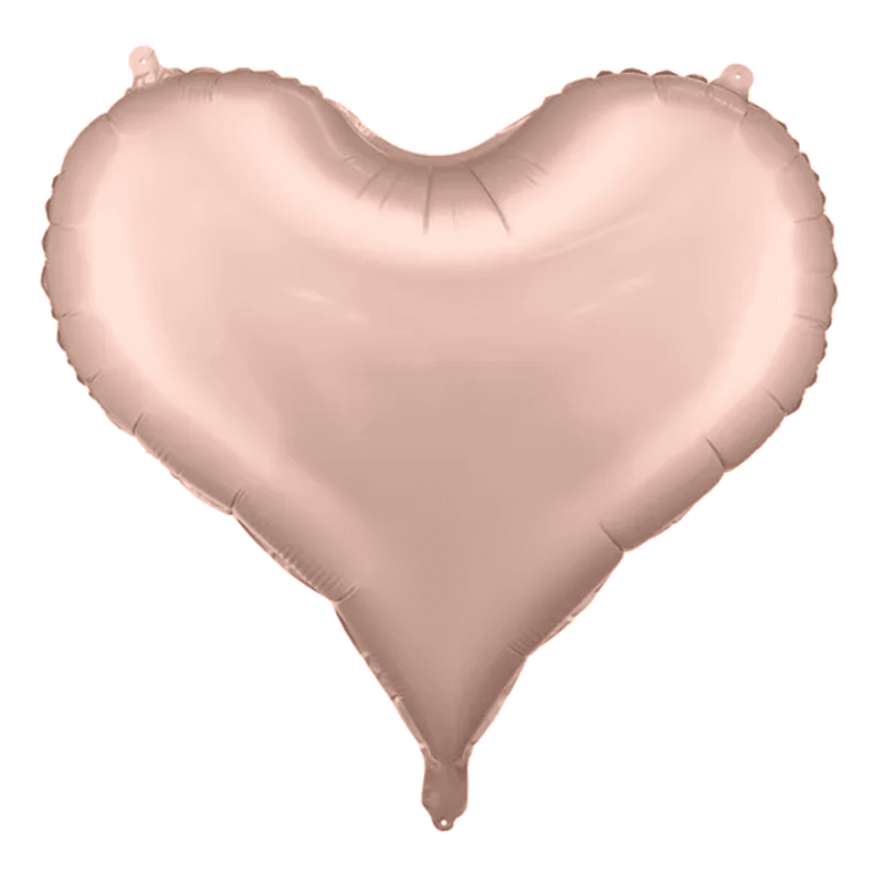 Herzballon XL - Rosegold