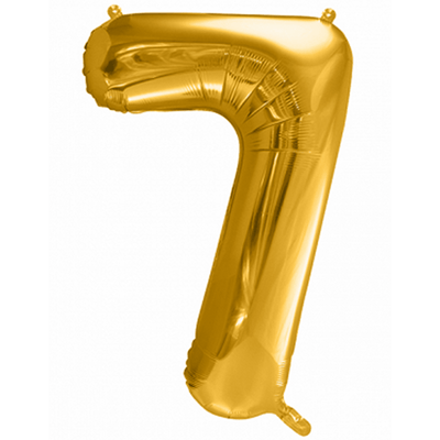 Zahlenballon 7 XXL  - Gold | Boutique Ballooons