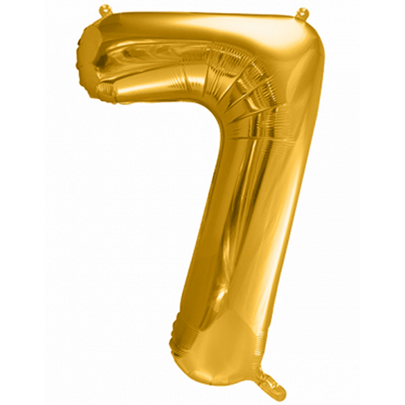 Zahlenballon 7 XXL  - Gold | Boutique Ballooons