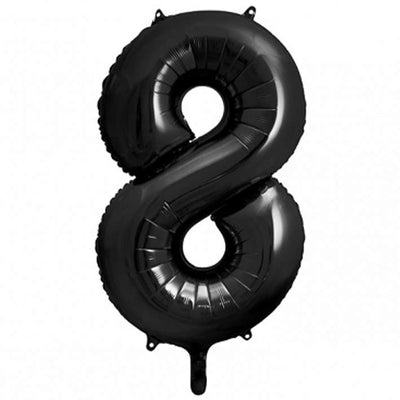 Zahlenballon 8 XXL  - Schwarz | Boutique Ballooons