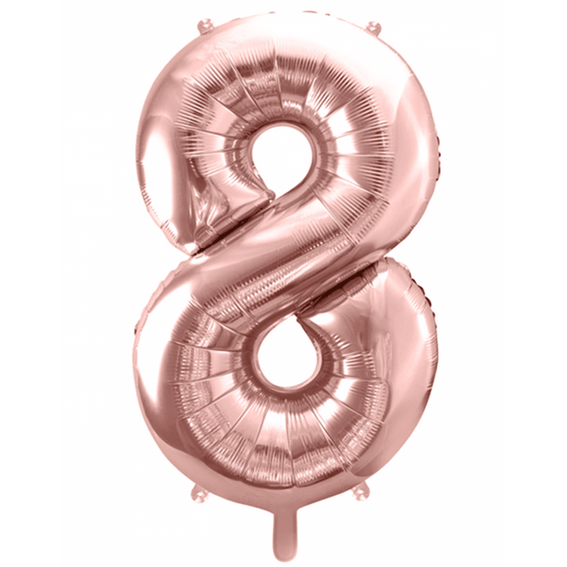Zahlenballon 8 XXL  - Roségold | Boutique Ballooons