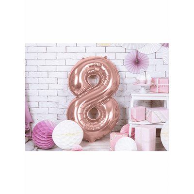 Zahlenballon 8 XXL  - Roségold | Boutique Ballooons