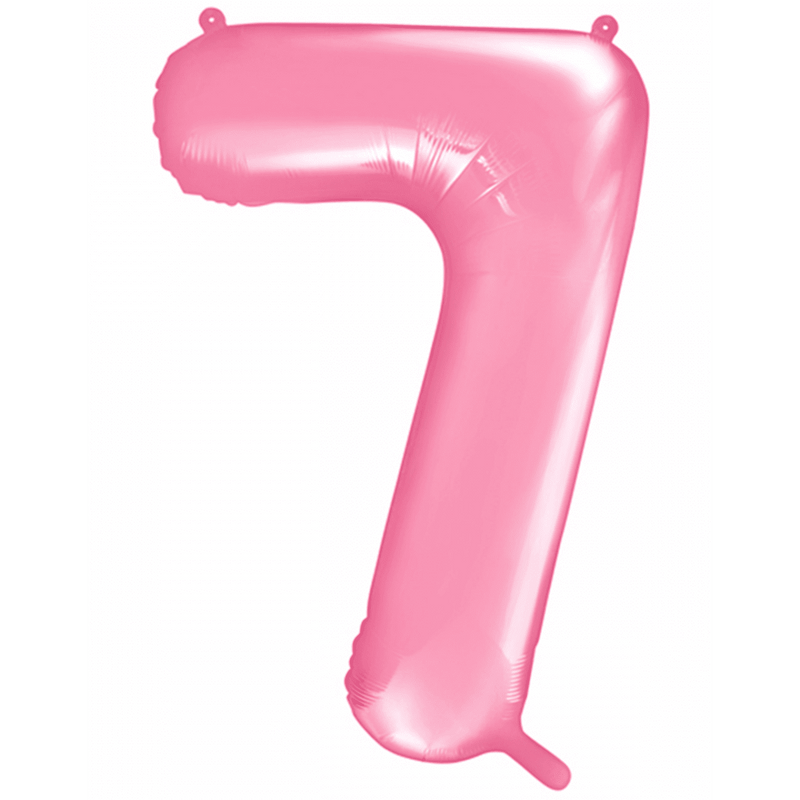 Zahlenballon 7 XXL  - Rosa | Boutique Ballooons