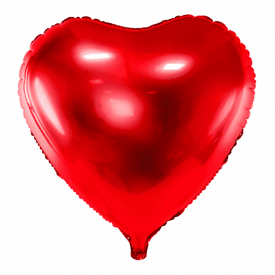 Herzballon XL - Glanz - Rot | Boutique Ballooons