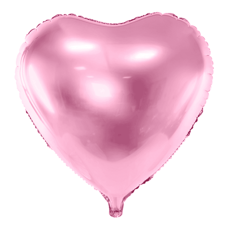 Herzballon XL - Glanz -Rosa