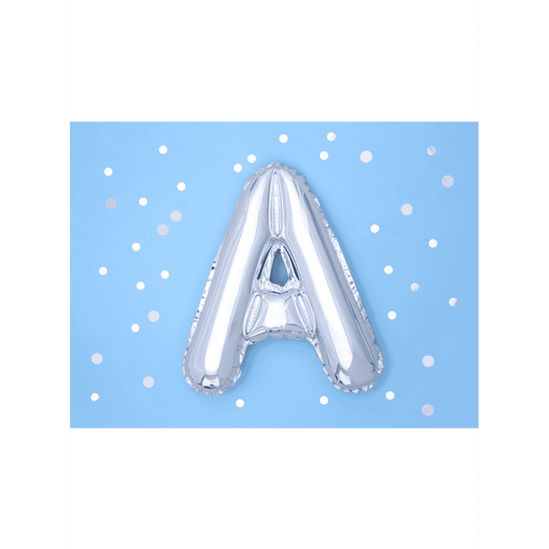Buchstabenballon A XS - Silber