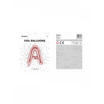 Buchstabenballon A XS - Rosegold | Boutique Ballooons