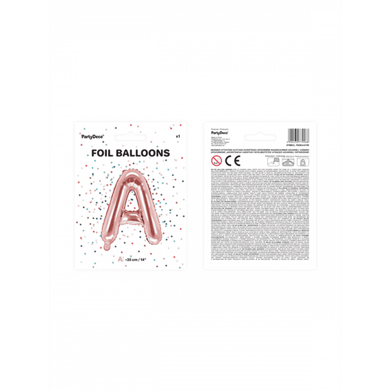 Buchstabenballon A XS - Rosegold | Boutique Ballooons