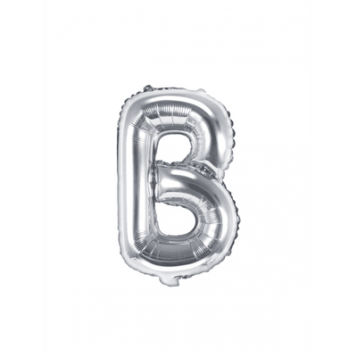 Buchstabenballon B XS - Silber | Boutique Ballooons