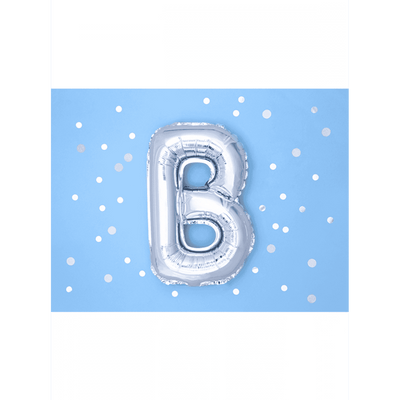 Buchstabenballon B XS - Silber | Boutique Ballooons
