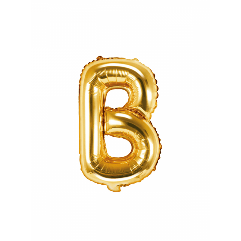 Buchstabenballon B XS - Gold