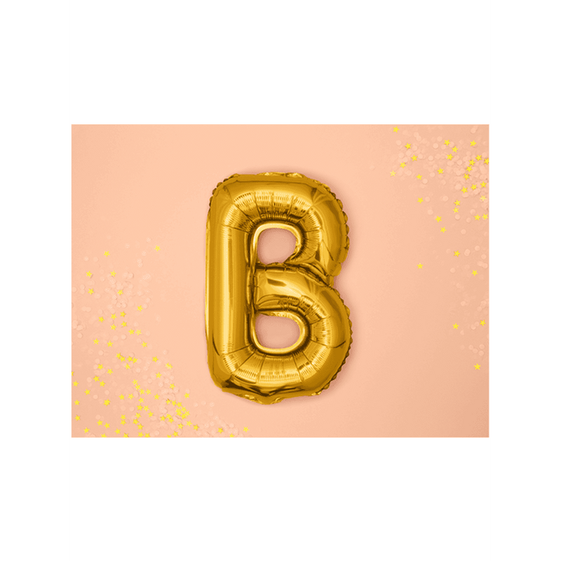 Buchstabenballon B XS - Gold | Boutique Ballooons