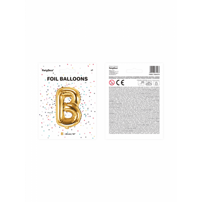 Buchstabenballon B XS - Gold | Boutique Ballooons