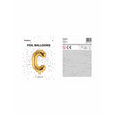 Buchstabenballon C XS - Gold