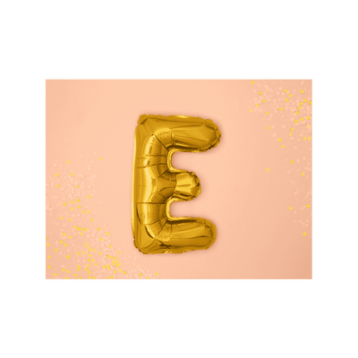 Buchstabenballon E XS - Gold