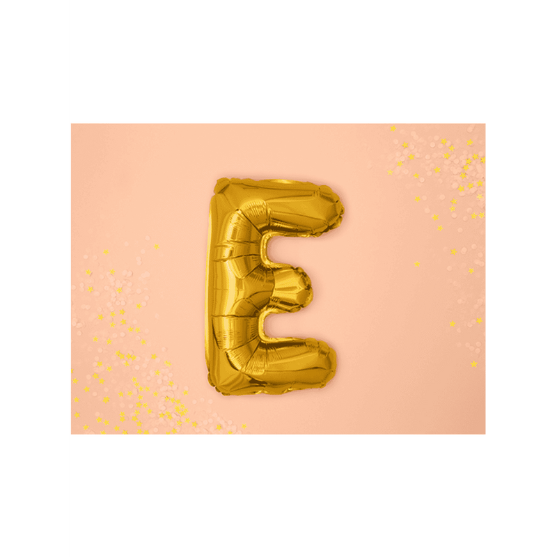 Buchstabenballon E XS - Gold