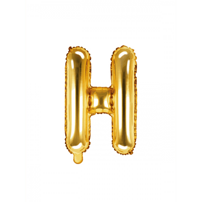 Buchstabenballon H XS - Gold | Boutique Ballooons