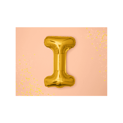 Buchstabenballon I XS - Gold