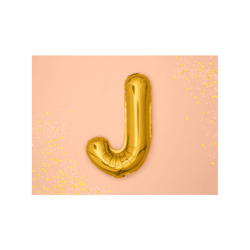 Buchstabenballon J XS - Gold
