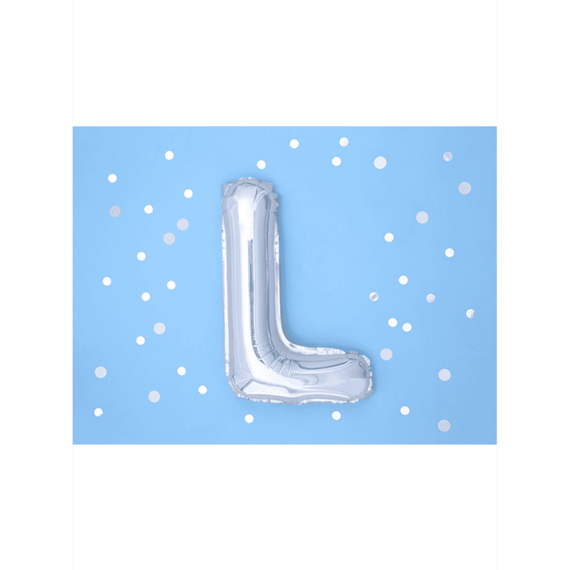 Buchstabenballon L XS - Silber | Boutique Ballooons