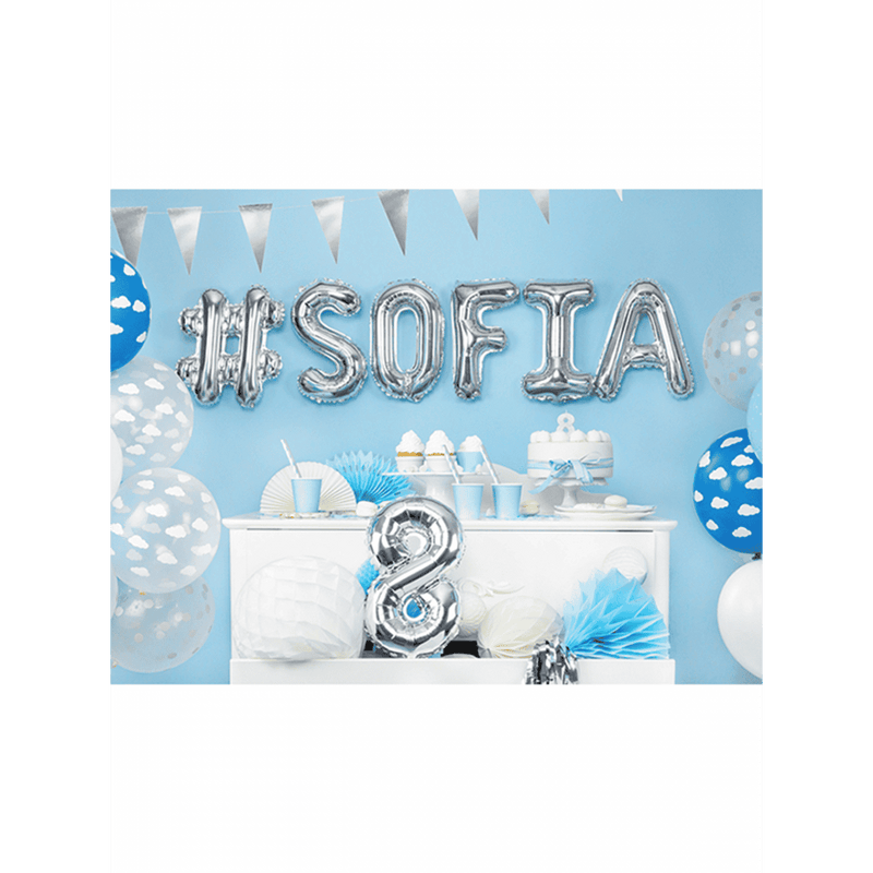 Buchstabenballon L XS - Silber | Boutique Ballooons