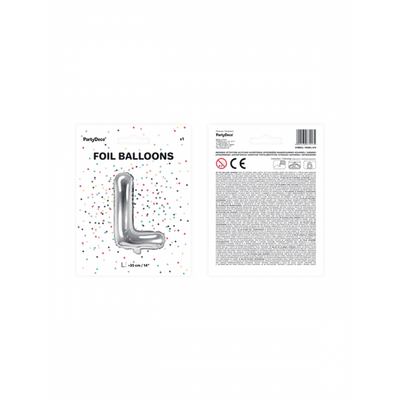 Buchstabenballon L XS - Silber | Boutique Ballooons