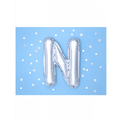 Buchstabenballon N XS - Silber