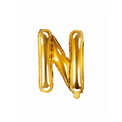 Buchstabenballon N XS - Gold