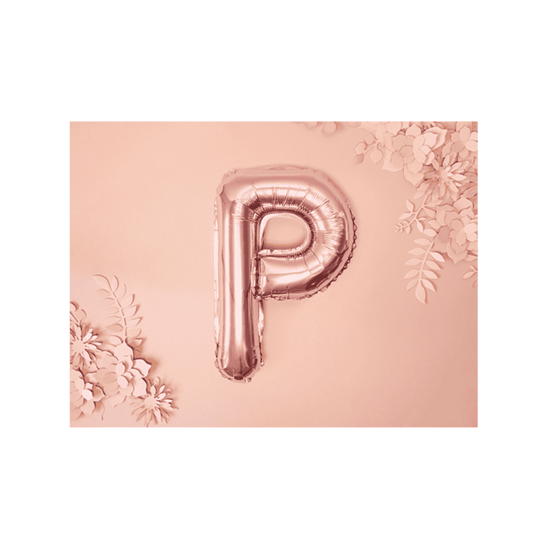 Buchstabenballon P XS - Rosegold | Boutique Ballooons