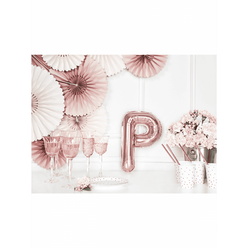 Buchstabenballon P XS - Rosegold | Boutique Ballooons